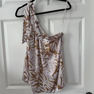 Lilly Pulitzer Bexler One Shoulder Bow Top Size 16 XL